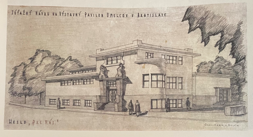 Víťazný návrh zo súťaže v roku 1924